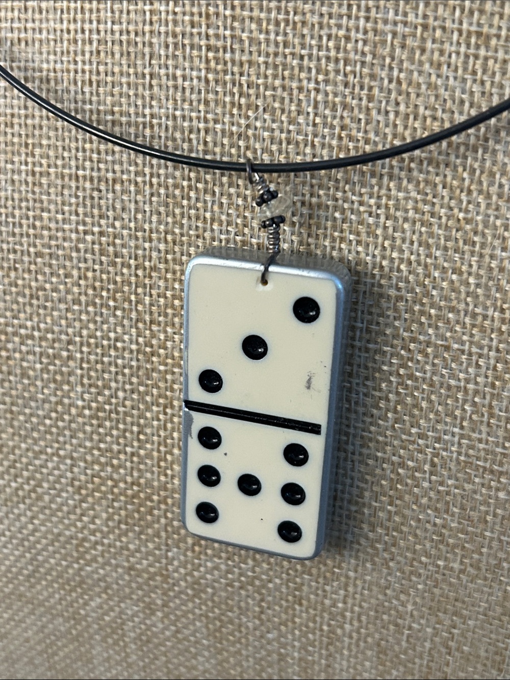 Domino choker necklace NEW Tim curry Rocky horror picture show art, pips on back - Picture 4 of 9